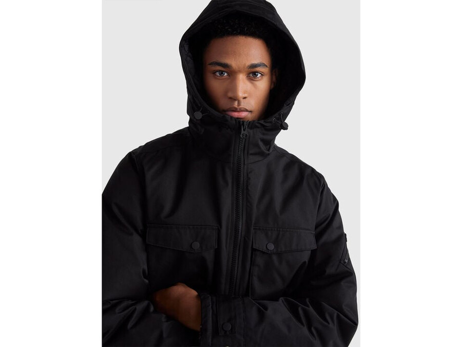 padded parka in cotton and nylon