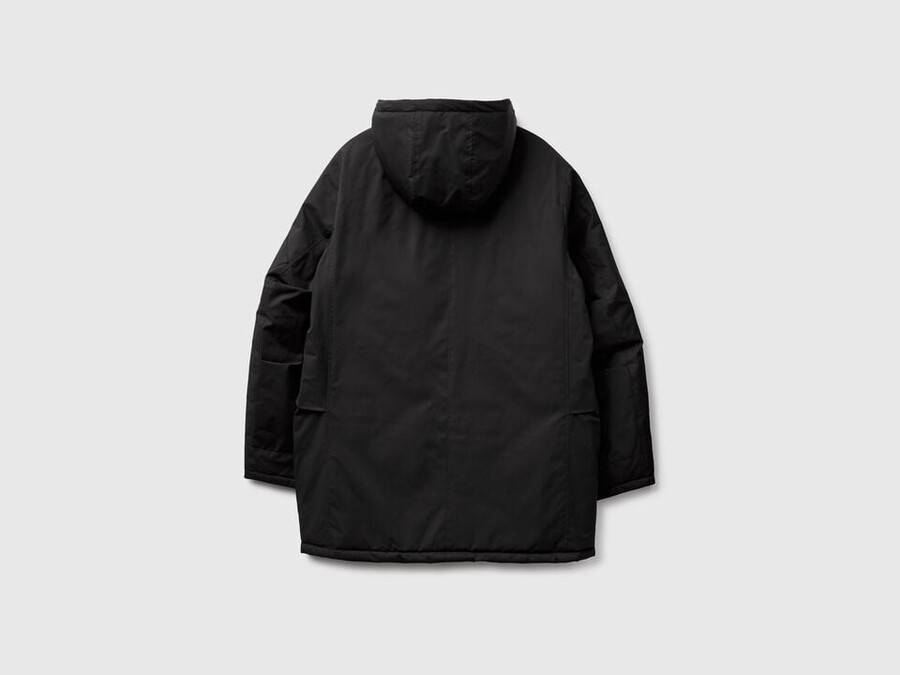 padded parka in cotton and nylon