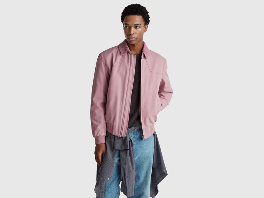 padded jacket in pure cotton