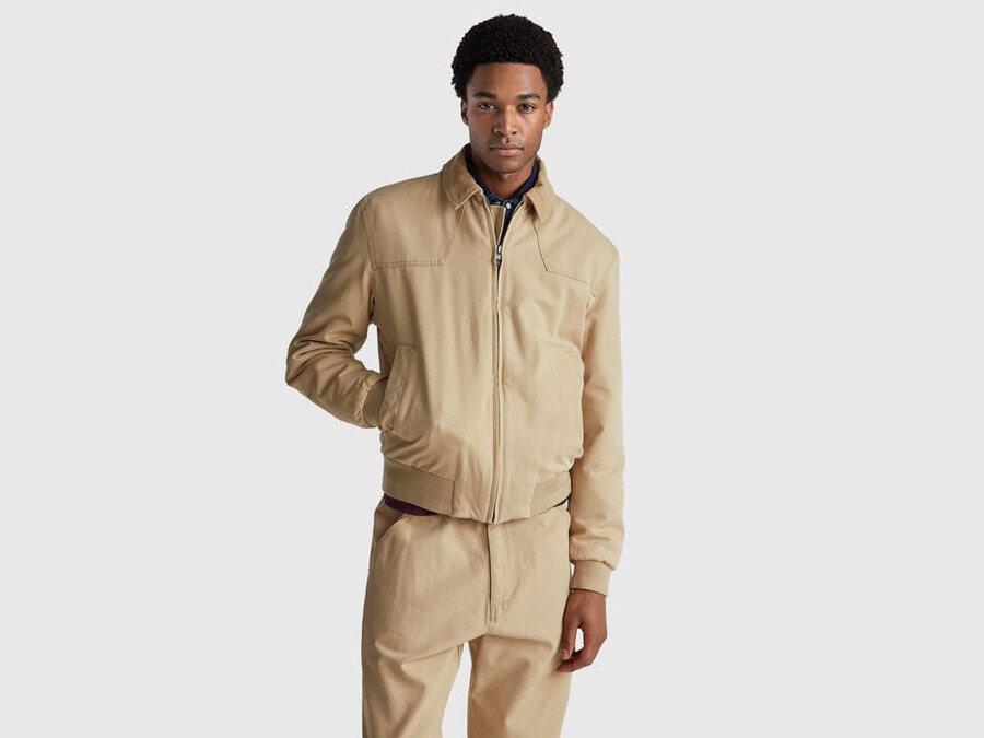 padded jacket in pure cotton