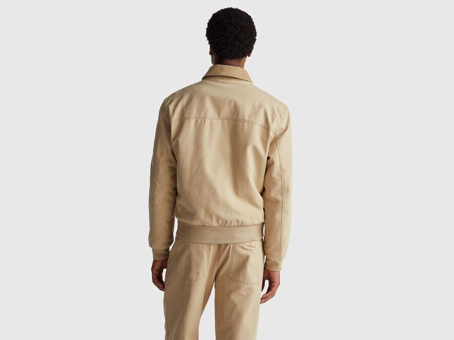 padded jacket in pure cotton