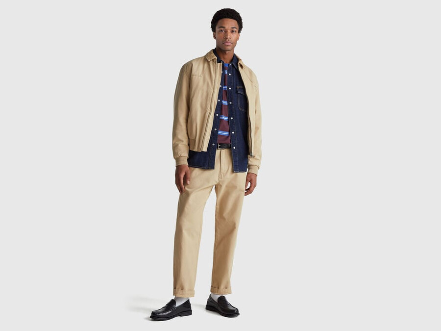 padded jacket in pure cotton