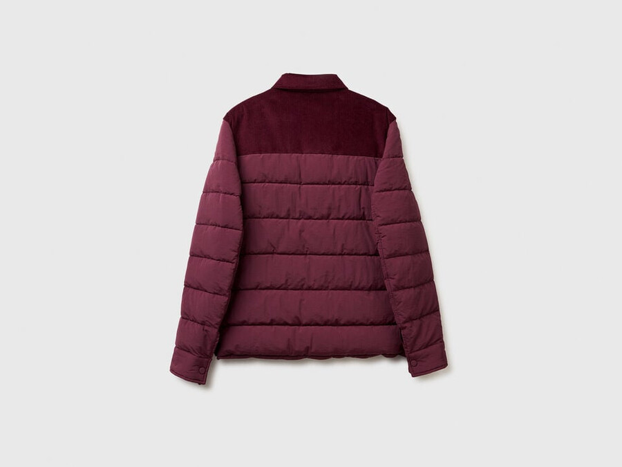 corduroy and nylon jacket