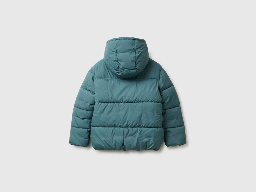 padded jacket with teddy interior
