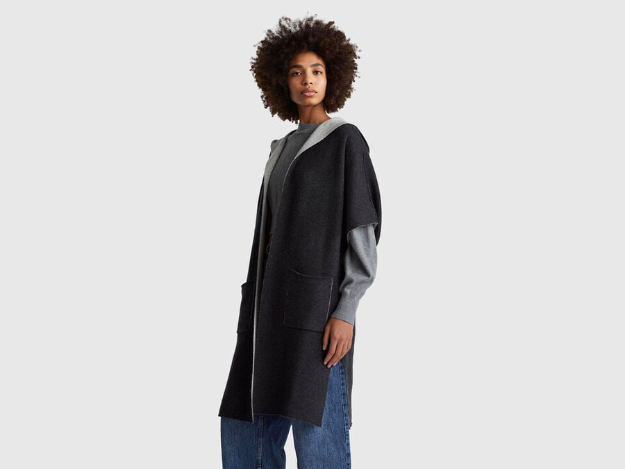 reversible open coat