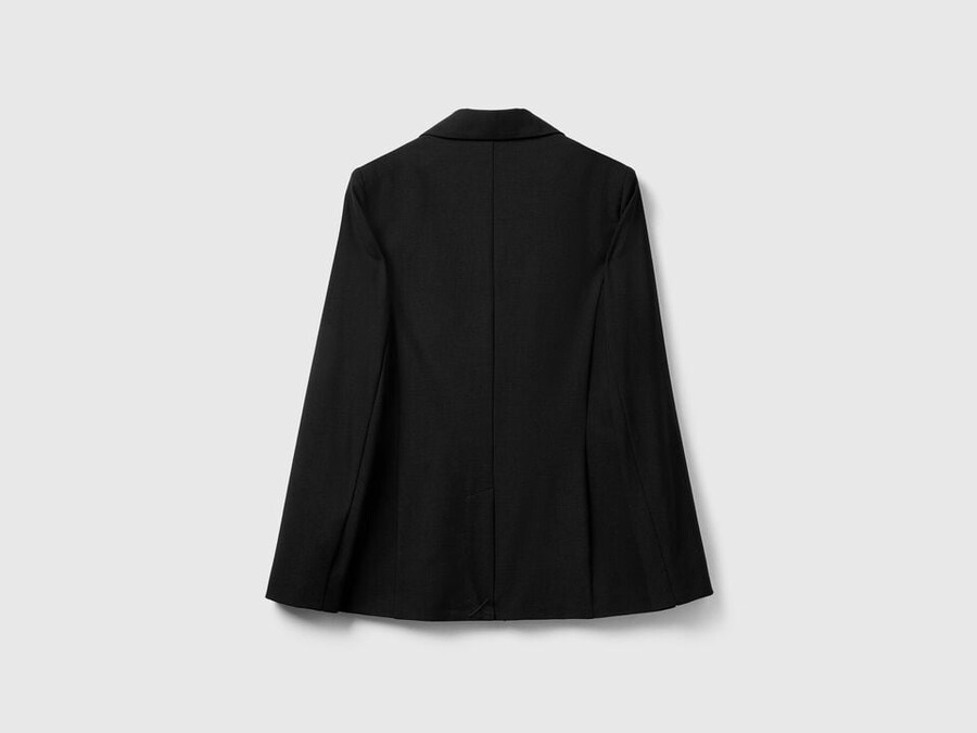 blazer in stretch viscose blend