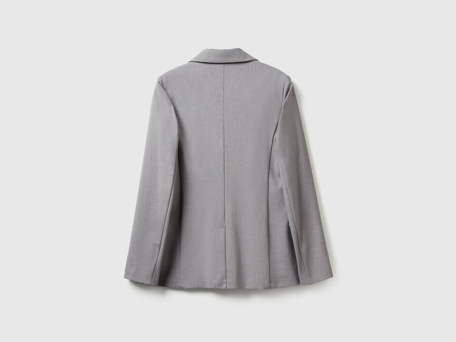 blazer in stretch viscose blend