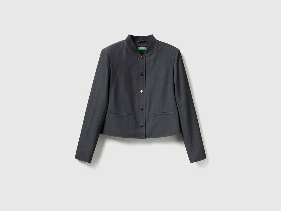 stretch viscose blend jacket