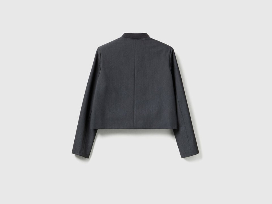 stretch viscose blend jacket