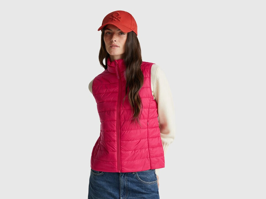 slim fit padded vest