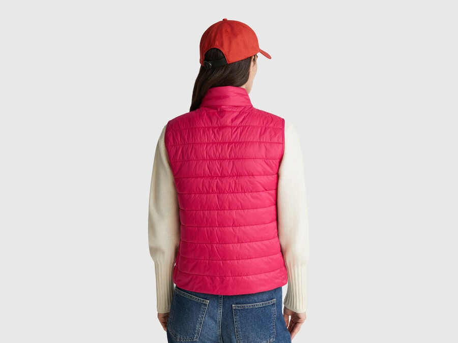 slim fit padded vest