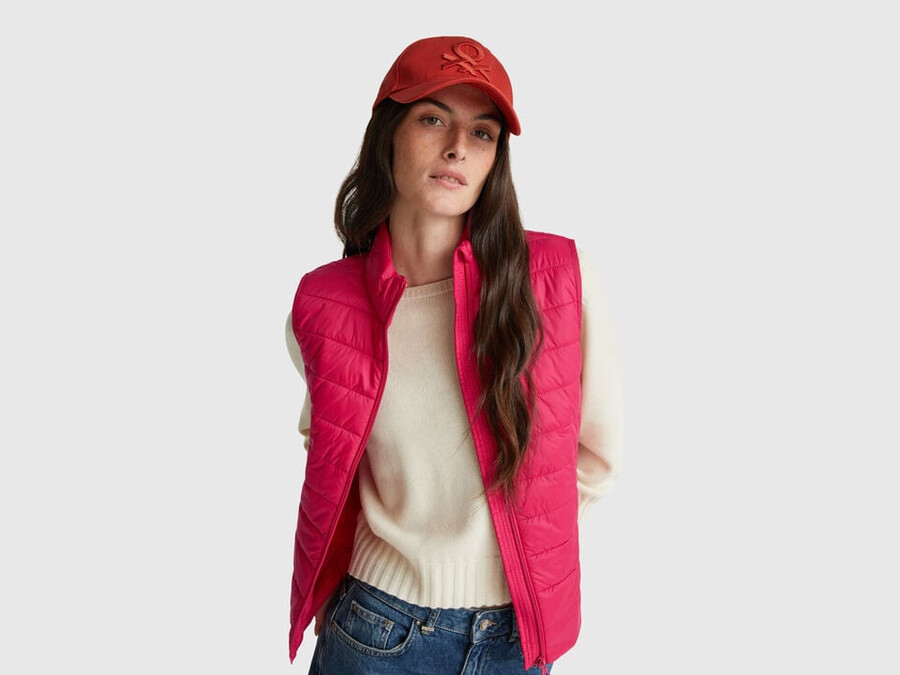 slim fit padded vest