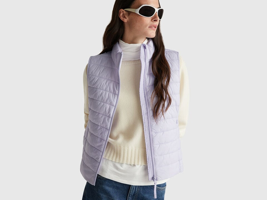 slim fit padded vest