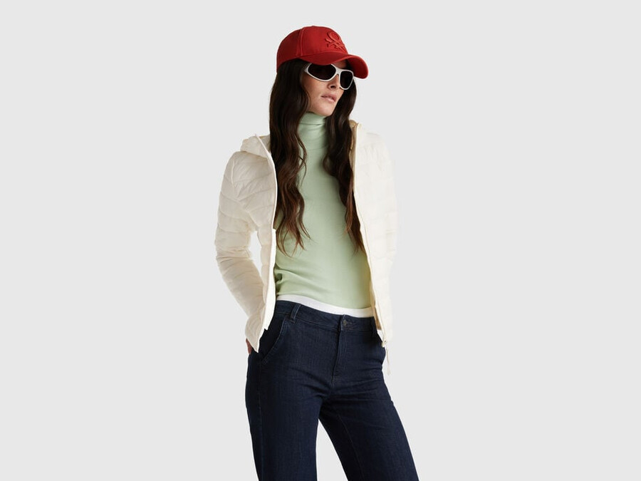 slim fit padded jacket