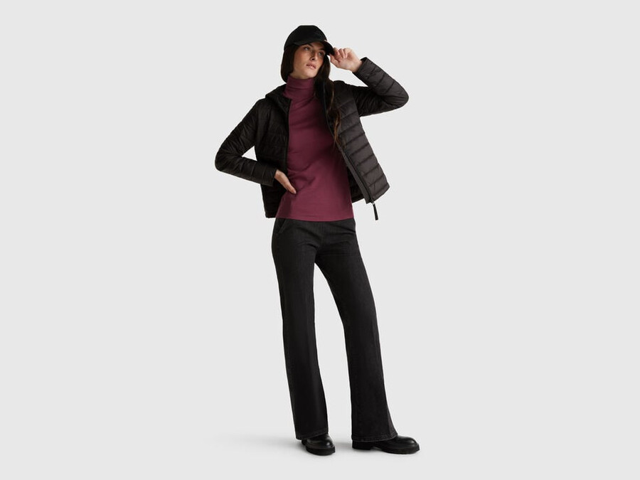 slim fit padded jacket