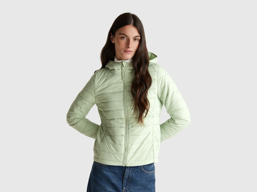slim fit padded jacket