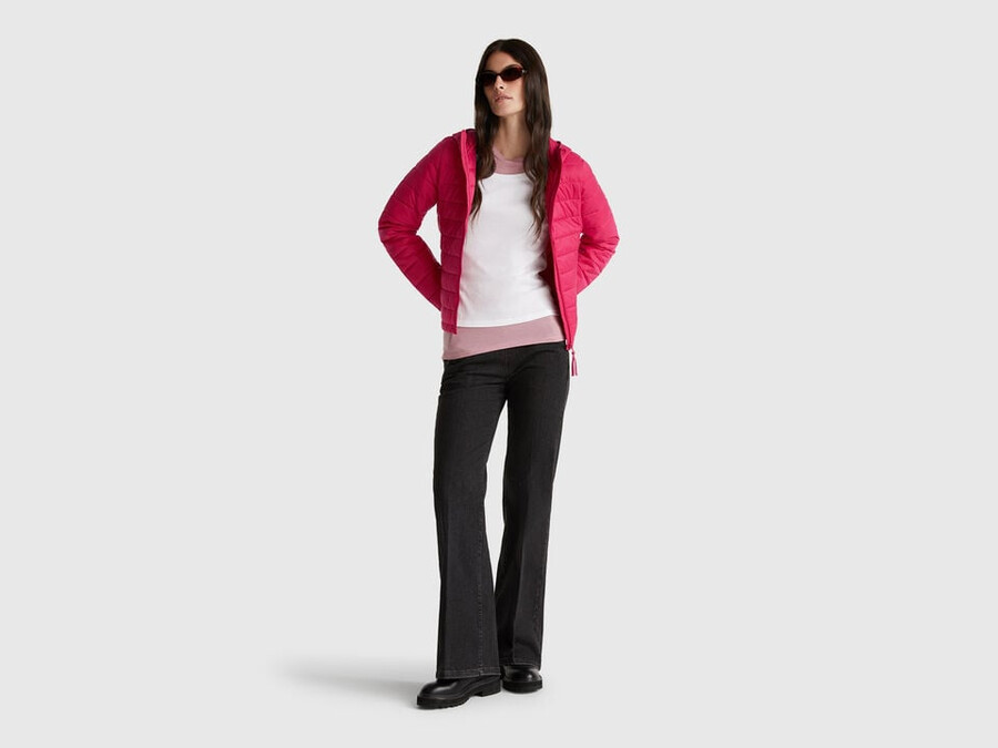 slim fit padded jacket