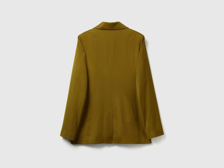 double-breasted jacket in viscose blend
