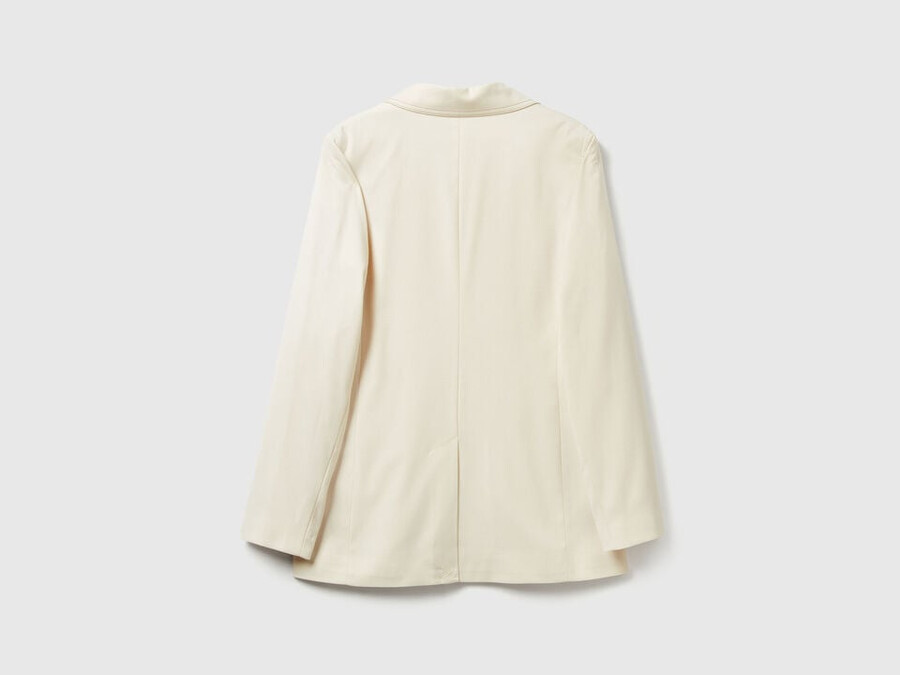 double-breasted jacket in viscose blend