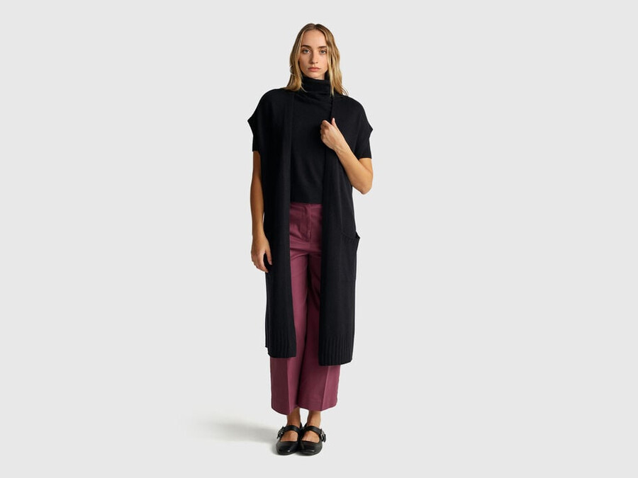 long cardigan in cashmere blend