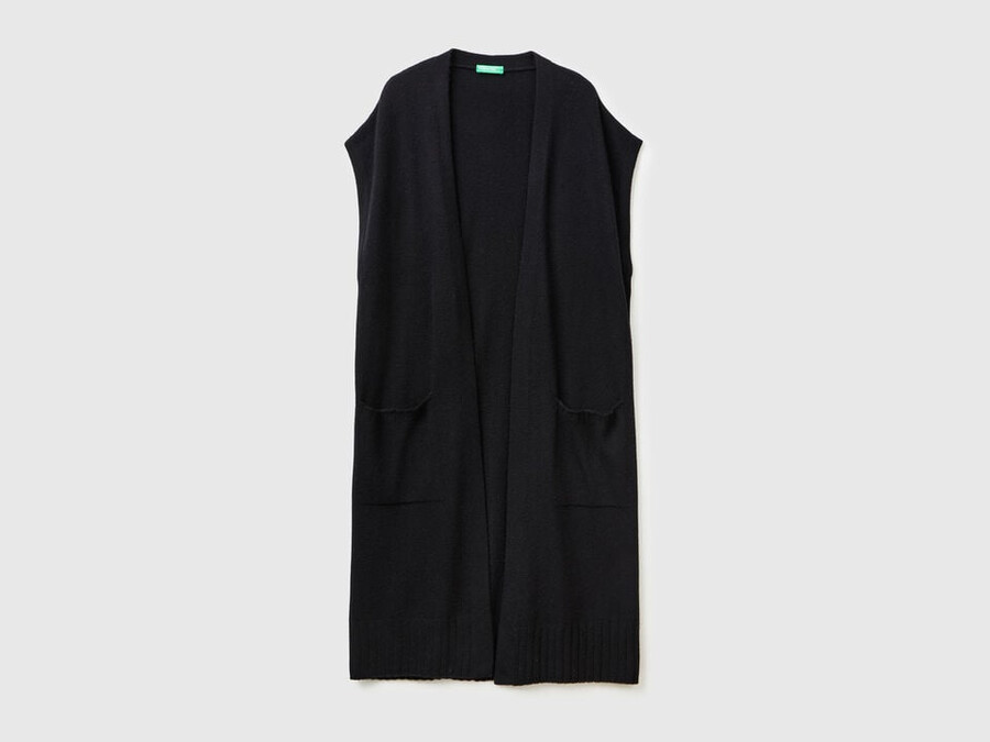 long cardigan in cashmere blend