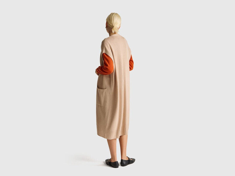 long cardigan in cashmere blend