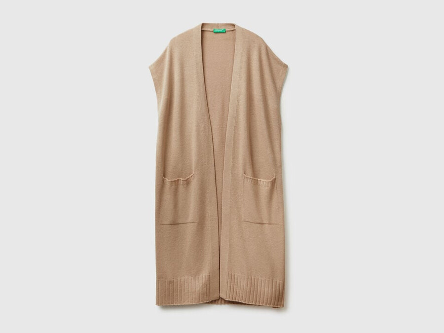 long cardigan in cashmere blend