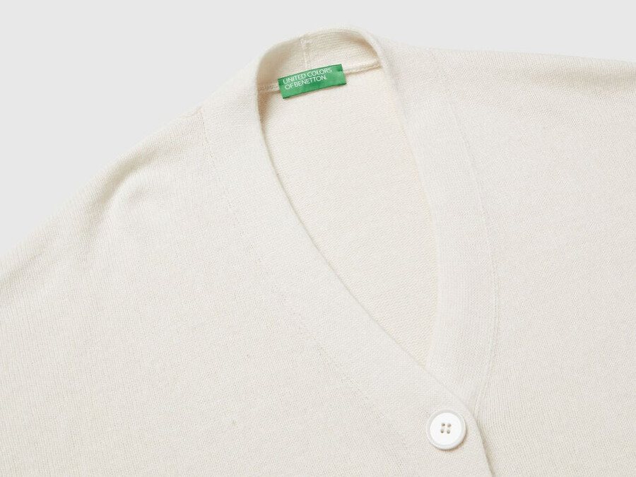 oversized fit cardigan in wool blend