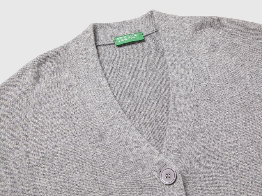 oversized fit cardigan in wool blend