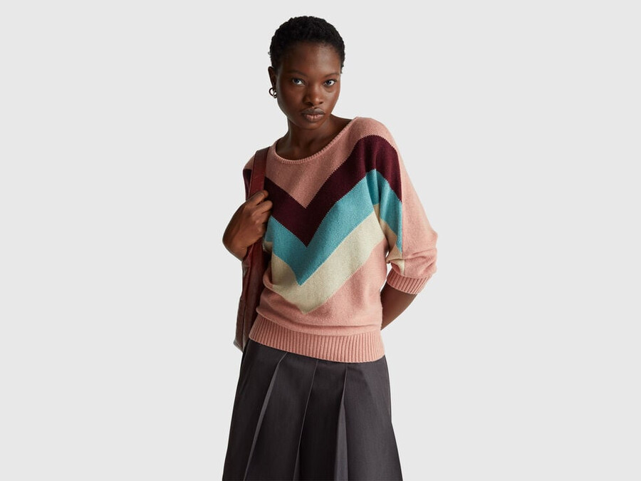 sweater with stranger things inlay