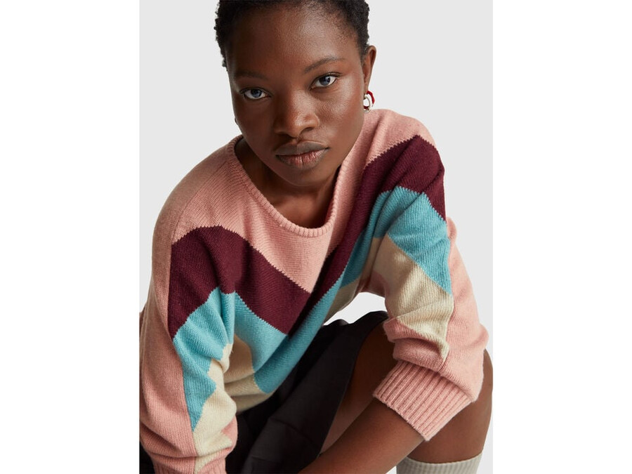 sweater with stranger things inlay