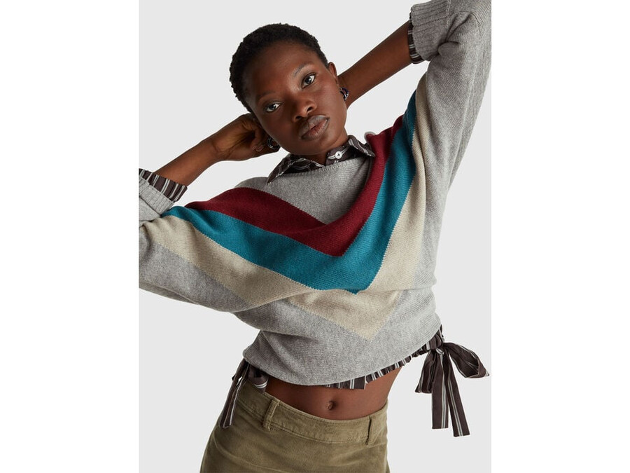 sweater with stranger things inlay