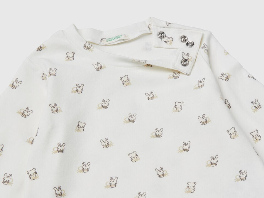 t-shirt and dungarees set in cotton