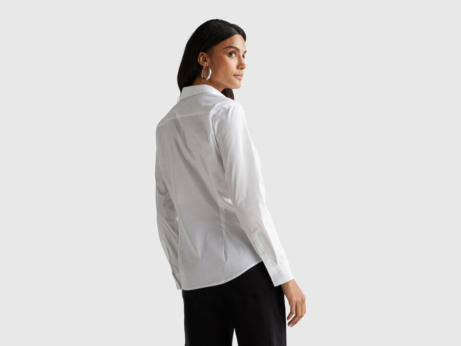 shirt in stretch cotton blend