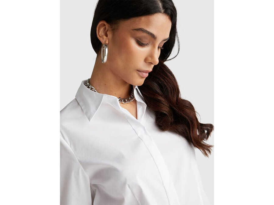 shirt in stretch cotton blend