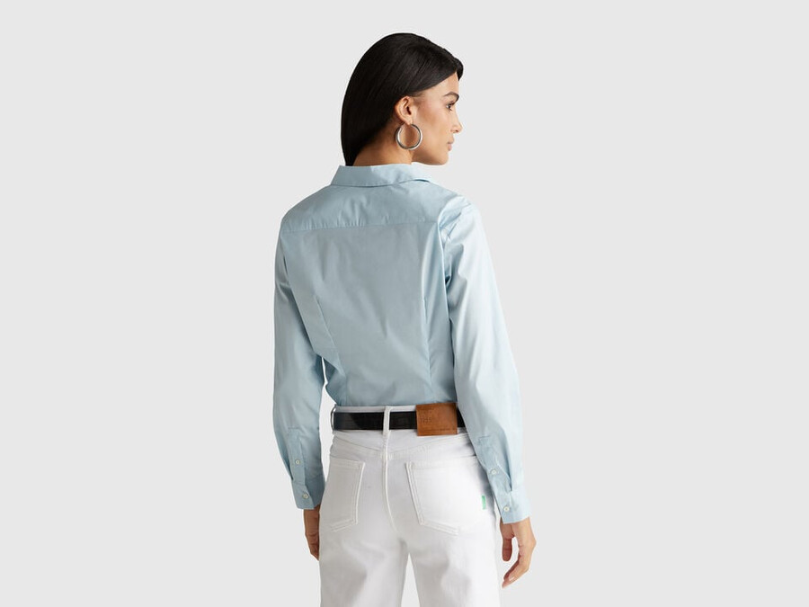 shirt in stretch cotton blend