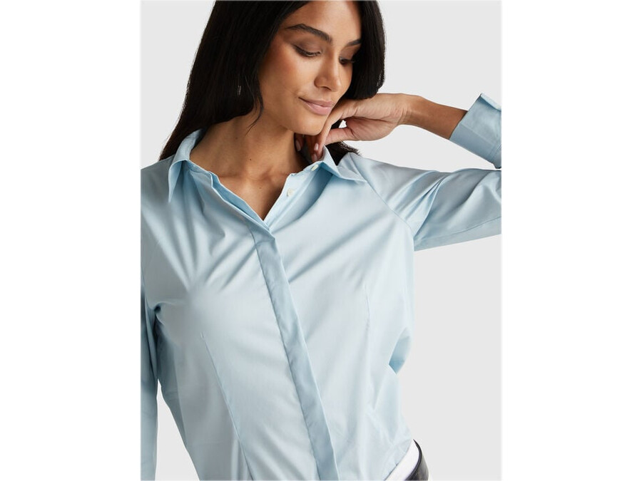 shirt in stretch cotton blend