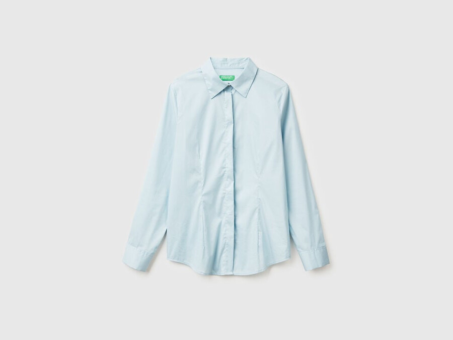 shirt in stretch cotton blend