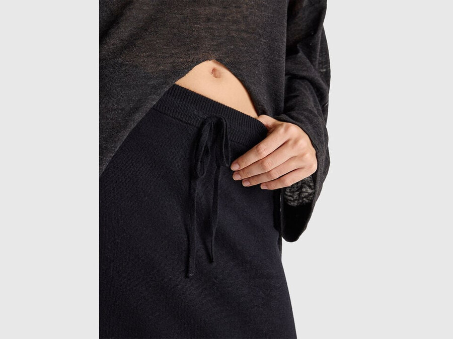 cashmere blend midi skirt