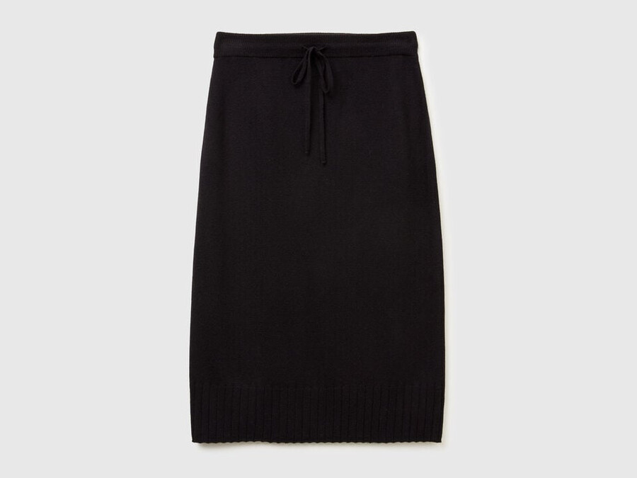 cashmere blend midi skirt