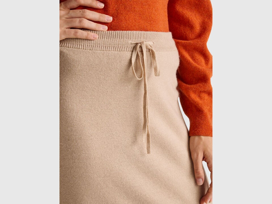 cashmere blend midi skirt