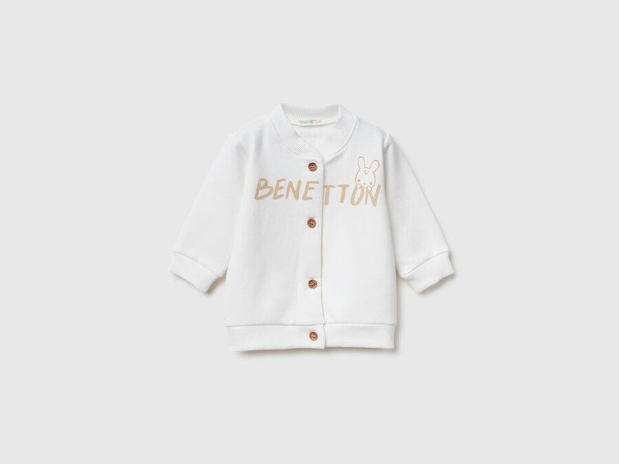 warm sweatshirt with logo print