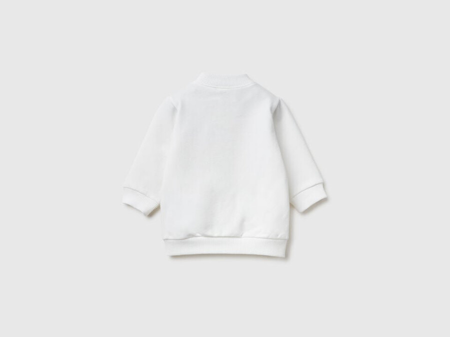 warm sweatshirt with logo print