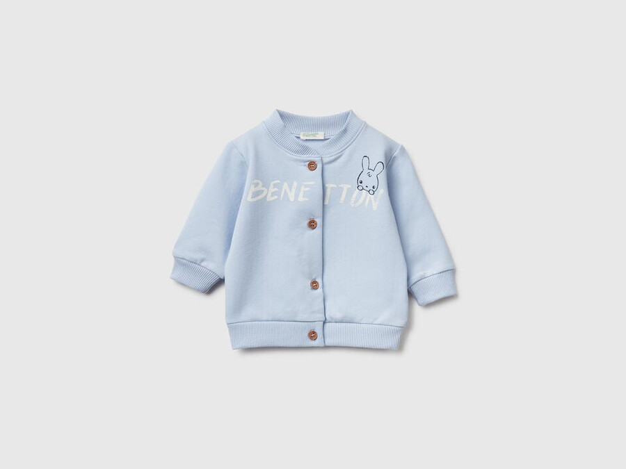 warm sweatshirt with logo print