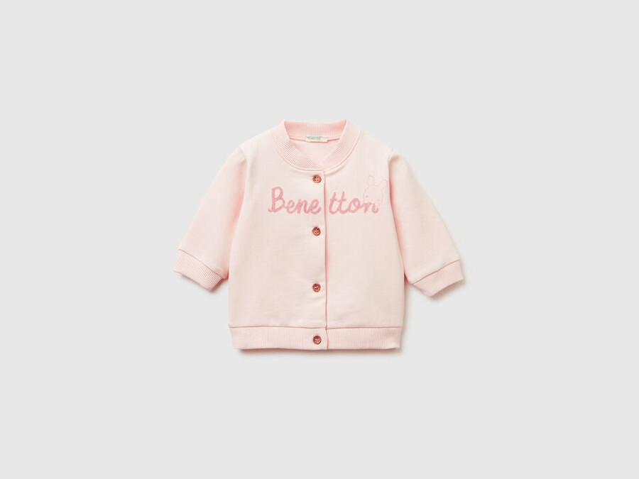 warm sweatshirt with logo print