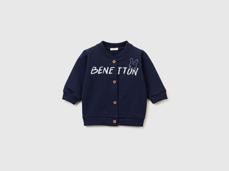 warm sweatshirt with logo print