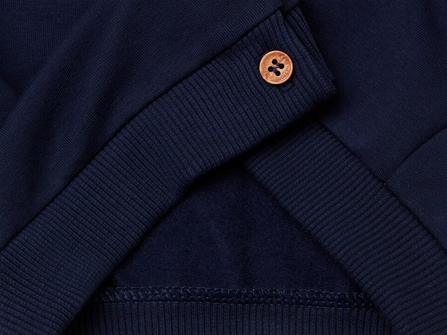 warm sweatshirt with logo print