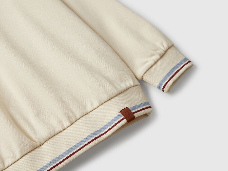 high neck sweatshirt with zipper