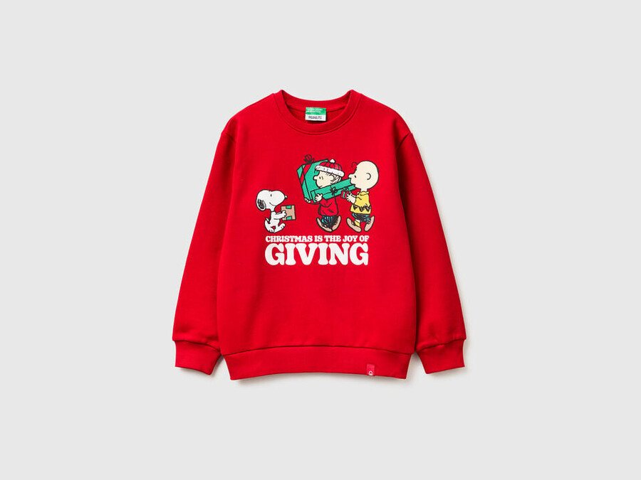 warm ©peanuts christmas sweatshirt