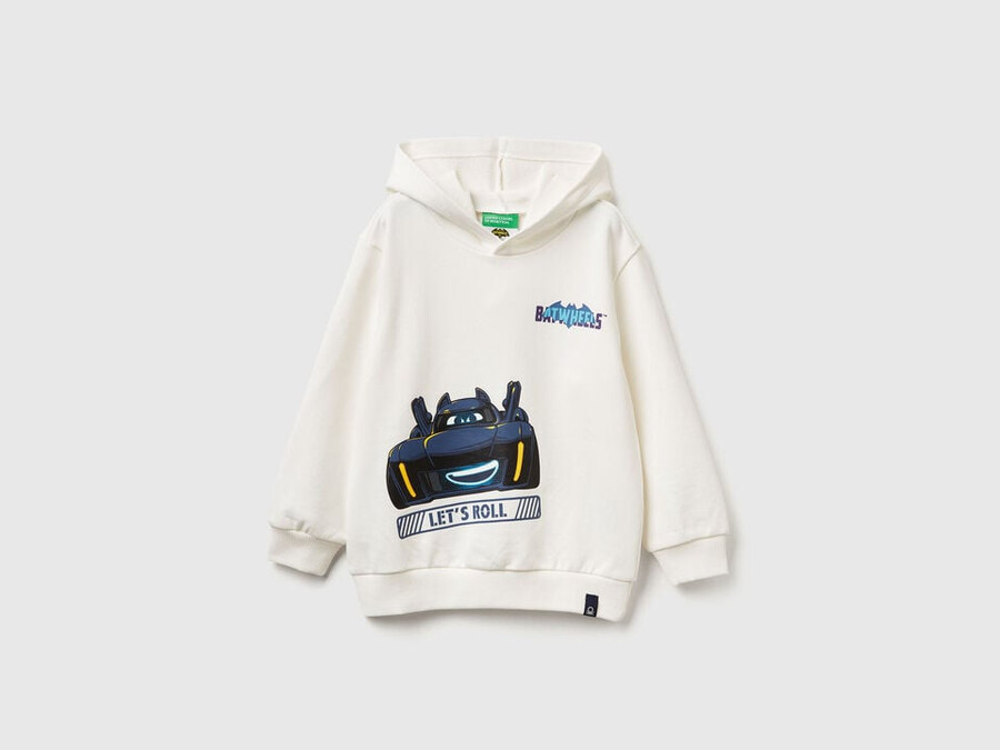 sweatshirt featuring batwheels © dc and wbei